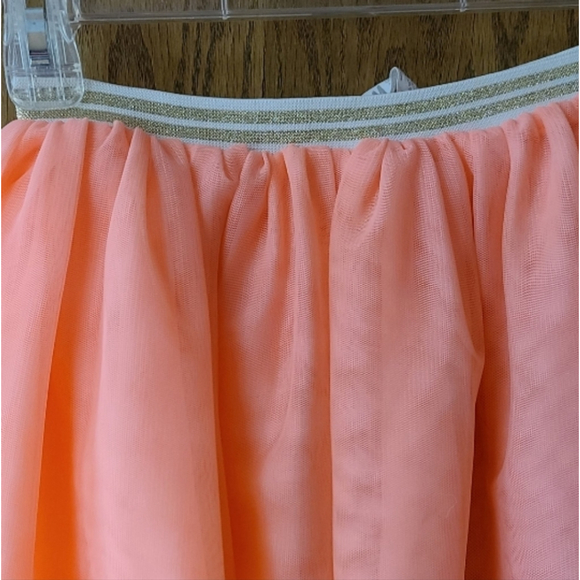 H&M Glittery Apricot Tulle Skirt Girls 8-10 - Picture 4 of 7